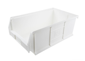 Pojemnik do przechowywania głębokość 510mm szerokość 315mm wysokość 200mm Biały PP RS PRO