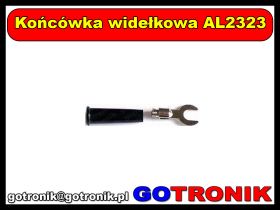 Końcówka widełkowa AL2323 czarna