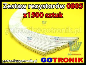 Zestaw rezystorów SMD 0805 x 1500szt.