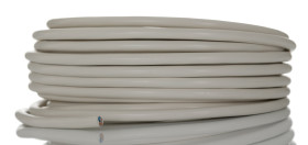 Kabel zasilający 2 Core PVC Sheath Biały, 300/500 V