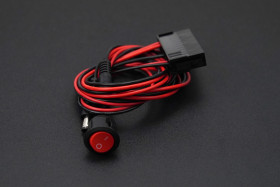 ATX to DC5.5*2.5 Male Power Cable with Button Switch (50cm, Compatible with LattePanda Sigma)