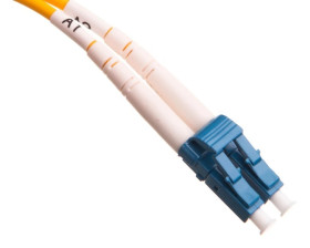 Patch cord światłowodowy LC/LC duplex SM 9/125 OS2 1m LS0H żółty DK-2933-01