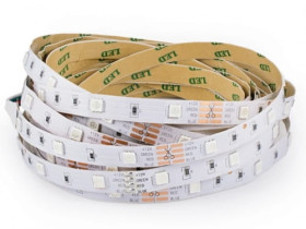 Taśma LED RGB, jasność 14W / m, dioda 5050, 12Vdc, rolka 5m