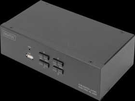 DS-12883 KVM switch, 4-port, dual display, 4K, HDMI