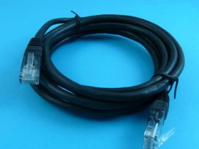 UTPL 5e 2,5mb CZARNY PATCHCORD