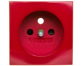 S.1/B.3/B.7 Płytka czołowa gniazda z/u z przesłonami czerwony połysk 3965768962