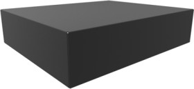 Steel enclosure, (L x W x H) 432 x 356 x 102 mm, black (RAL 9005), 1441-40BK3