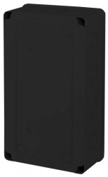 Puszka instalacyjna n/t ABS 210x120x74 czarna IP65 CZPI.210X120X74