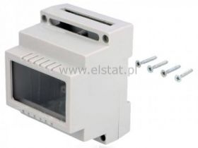 Z100 obudowa 65x90x70; szyna; szybka transparentna