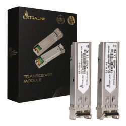 Moduł SFP 1,25Gbps, LC/UPC, 850nm, 550m, multi mode, DOM Extralink SFP 1.25G 2-pack