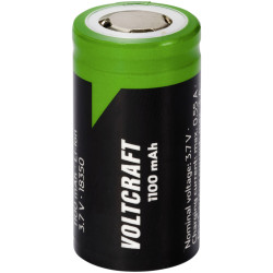 VOLTCRAFT VC-18350 Battery Rechargeable Lithium 3.7V 1100mAh Flat top