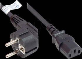 P0130-S050 power cord type E+F CEE 7/7 to C13 , black, 1,00 mm², 5 m