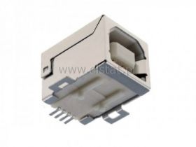 USB GN 1xB 2.0 kwadratowe do druku kątowe SMD