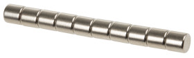 Magnes neodymowy, typ: Dysk, siła pociągowa: 0.9kg, mocowanie: Brak, dł.: 4mm, gr.: 4mm