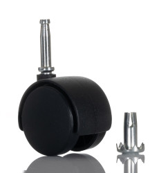 Koło samonastawne średnica kabla 50mm Wciskany RS PRO 50kg wysokość całkowita 65mm