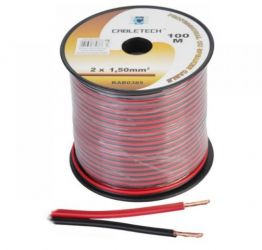 PRZEWOD 2*1.5MM CZERW.CZARNY M