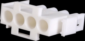0-0350779-4 4-pin Mate-N-LOK plug housing, 1-row