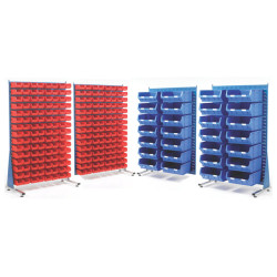 Topstore MSA1.5 Louvred Panel Spacemaster TC Bin Kits - Inc 60 x TC3 Blue Bins