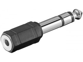 Adapter do słuchawek, wtyk jack AUX 6,35 mm na 3,5 mm