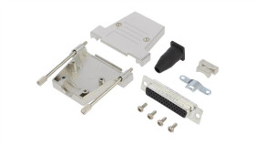 Dtsl-Rgljst-44Fhsl Złącze D-Sub Hd Żeńskie Proste Lutowanie Na Przewód Unc...