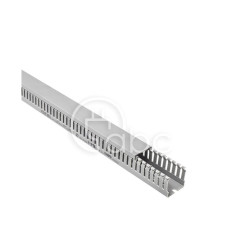 Korytko kablowe cienkogrzebieniowe T1-E, 40x40x2000 mm, szare, B01134