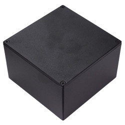 1590KBK Hammond Black Die Cast Enclosure 125 x 125 x 75mm