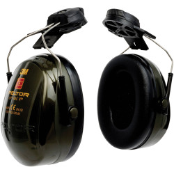 3M Peltor H520P3E1 Optime II Green Over-the-Head Earmuffs