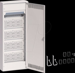 VA60NW volta multimedia distribution board, surface-mounted, five-row,