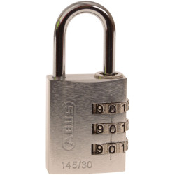 ABUS 46583 145/30 30mm Aluminium Combination Padlock Silver
