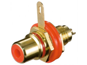 Gniazdo RCA do montażu w obudowie z izolacją i...