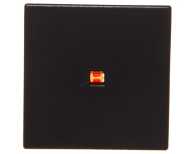 Simon Connect Klawisz K45 pojedynczy łącznika uniwersalnego z podświetleniem czarny K112/14