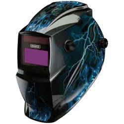 Draper 02514 Auto-Darkening Welding Helmet Blue Skull - 02514