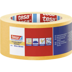 tesa 04344-00000-00 Precision Masking Tape 50m x 50mm yellow