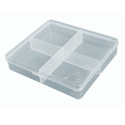 Organizer 4 przegr 9,4x8,2x2cm OR76 Pojemnik