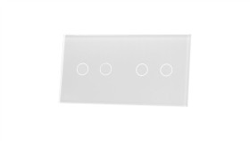 Livolo Biały Panel Szklany 2+2 Livolo 7022-61