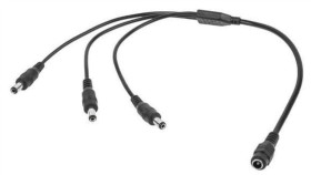 Rozgałęźnik Zasilając Do Prądu Stałego Dc 1X Gniazdo Dc 2,1/5,5Mm / 3X Wtyk...