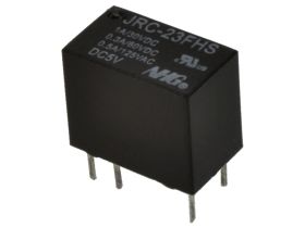 Przekaźnik; elektromagnetyczny miniaturowy; JRC-23FHS 5V; 5V; DC; 1 styk przełączny; 0,5A; 125V AC; 1A; 30V DC; do druku (PCB);