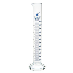 LabGlass Cylinder Round Base with Spout 250ml Class &#x27;B&#x27; Pack of 2