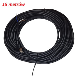 Przewód Czujnik Zbliżeniowy M12 4-PIN 15m ( wtyk kątowy )