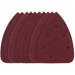 Draper 08617 Detail Sanding Sheets -Hook &amp; Loop 140mm 80 Grit SSD6 10 Pcs