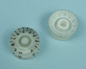 GAŁKA BIAŁA 25mm FI=6mm ZE SKALĄ 0-10