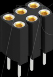 BL 6 6 Socket, 2-row, 2 x 3 - 2.54 mm