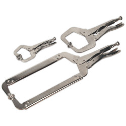 Sealey AK66 Locking C-clamp Set 3pc