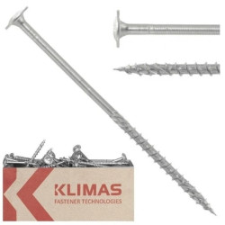 Wkręty ciesielskie z łbem podkładkowym i gniazdem w białym ocynku WKCP TX 6,0x100 100szt