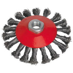 Sealey CWB115 Conical Wire Brush &#xD8;115mm M14 x 2mm