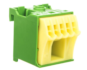 Blok samozacisków 63A QC zielony 6 przyłączy 33x30x30mm KN06E