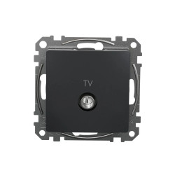Gniazdo TV przelotowe (7dB), czarny antracyt, Sedna Design i Elements SDD114474