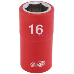 Draper Expert 31843 1/2&quot; Sq. Dr. Fully Insulated VDE Socket (16mm)