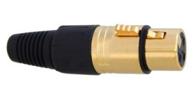 GNIAZDO XLR 3P M350 ZLOTE