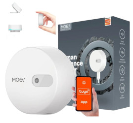 Mikrofalowy czujnik ruchu obecności osób Zigbee 3.0 Tuya Moes ZSS-LP-HP02-MS ES1ZZ(TY)